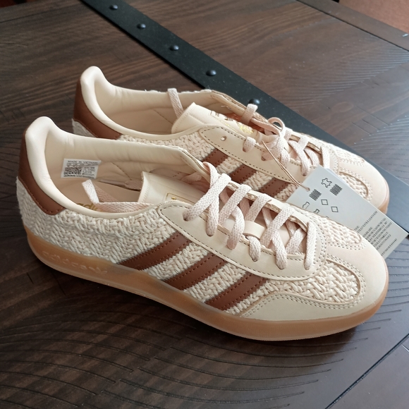 adidas Shoes - Adidas Women's Cream and Brown Sneakers
